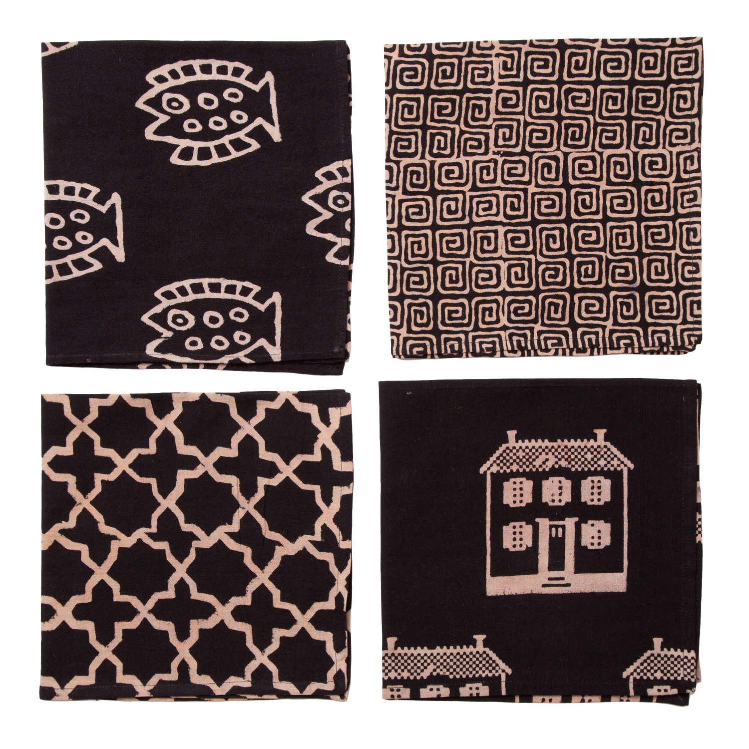 Countryside Napkins Collection - Black